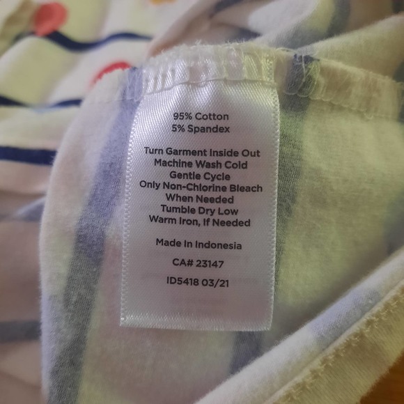 Talbots Ivory & India Ink Dots & Stripes Pink Blue Boat Neckline Top Size MP - Picture 5 of 6